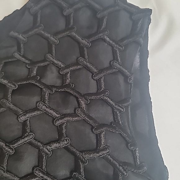 Alexander McQueen Honeycomb Illusion Black Sleeveless Dress Size 38 - Picture 8 of 14